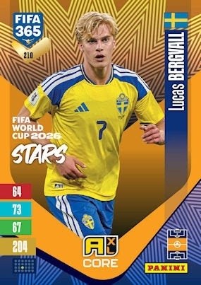 210 Lucas Bergvall Sweden FIFA World Cup 2026 Stars FIFA 365 2027