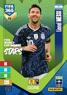 212 Lionel Messi Argentina FIFA World Cup 2026 Stars FIFA 365 2027