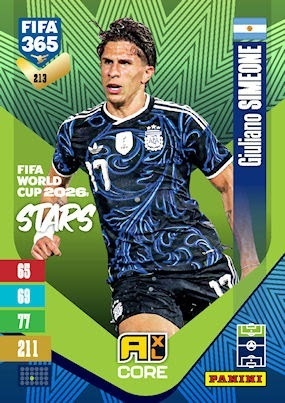 213 Giuliano Simeone Argentina FIFA World Cup 2026 Stars FIFA 365 2027