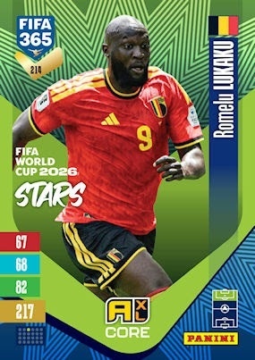 214 Rmelu Lukaku Belgium FIFA World Cup 2026 Stars FIFA 365 2027