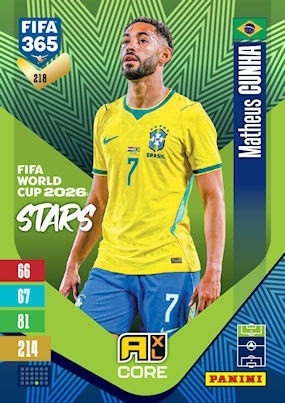 218 Matheus Cunha Brazil FIFA World Cup 2026 Stars FIFA 365 2027