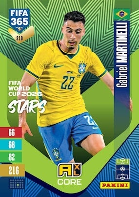 219 Gabriel Martinelli Brazil FIFA World Cup 2026 Stars FIFA 365 2027