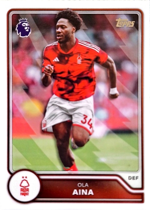 222 Ola Aina Nottingham Forest Base Topps Premier League 2026/27