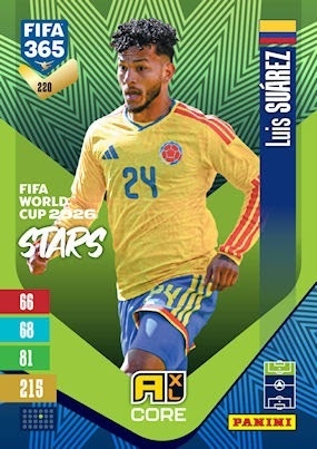 220 Luis Suárez Colombia FIFA World Cup 2026 Stars FIFA 365 2027