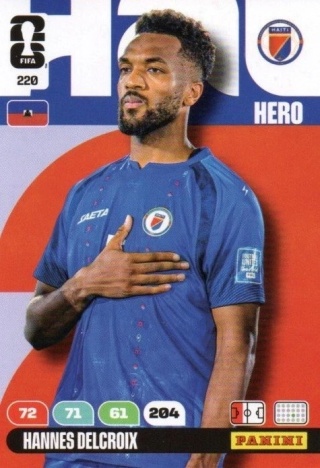 220 Hannes Delcroix Haiti Hero Panini FIFA World Cup 2026