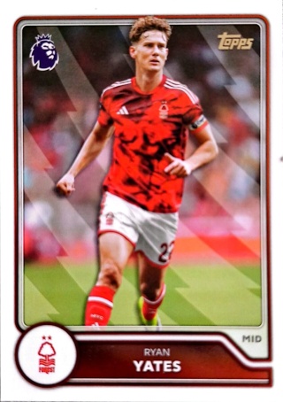 226 Ryan Yates Nottingham Forest Base Topps Premier League 2026/27