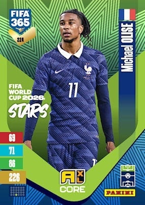 224 Michael Olise France FIFA World Cup 2026 Stars FIFA 365 2027