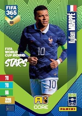 225 Kylian Mbappé France FIFA World Cup 2026 Stars FIFA 365 2027
