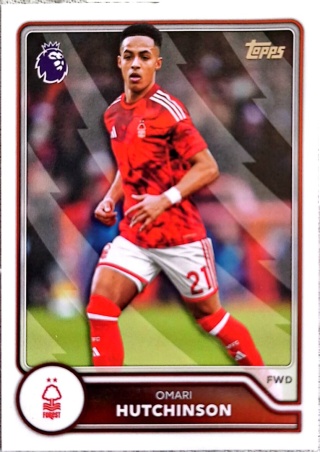 227 Omari Hutchinson Nottingham Forest Base Topps Premier League 2026/27