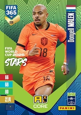 229 Donyell Malen Netherlands FIFA World Cup 2026 Stars FIFA 365 2027