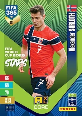 231 Alexander Sørloth Norway FIFA World Cup 2026 Stars FIFA 365 2027
