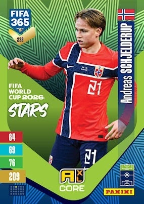 232 Andreas Schjielderup Norway FIFA World Cup 2026 Stars FIFA 365 2027