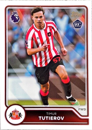 240 Timur Tutlerov RC Sunderland Base Topps Premier League 2026/27