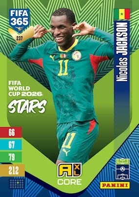 237 Nicolas Jackson Senegal FIFA World Cup 2026 Stars FIFA 365 2027