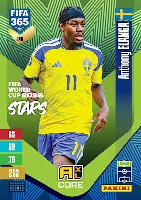 240 Anthony Elanga Sweden FIFA World Cup 2026 Stars FIFA 365 2027