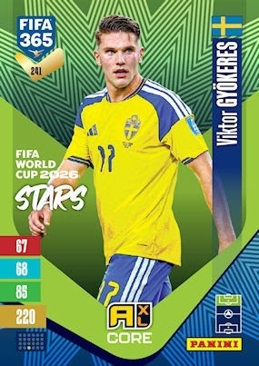 241 Viktor Gyökeres Sweden FIFA World Cup 2026 Stars FIFA 365 2027