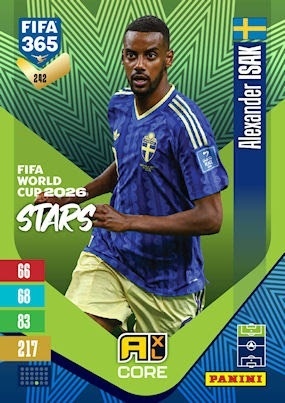 242 Alexander Isak Sweden FIFA World Cup 2026 Stars FIFA 365 2027