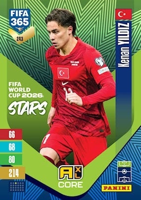 243 Kenan Yildiz Turkiye FIFA World Cup 2026 Stars FIFA 365 2027