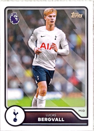 253 Lucas Bergvall Tottenham Base Topps Premier League 2026/27