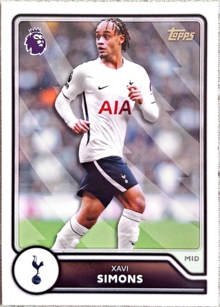 254 Xavi Simons Tottenham Base Topps Premier League 2026/27