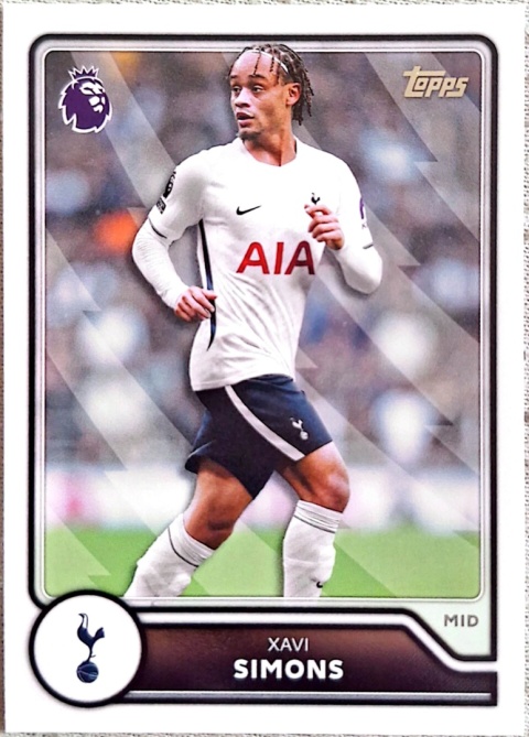254 Xavi Simons Tottenham Base Topps Premier League 2026/27