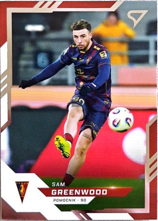 257	Sam Greenwood Pogoń Szczecin Base card Sportzoo Ekstraklasa 25/26 seria 2