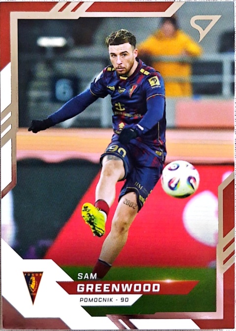257	Sam Greenwood Pogoń Szczecin Base card Sportzoo Ekstraklasa 25/26 seria 2