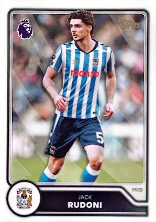 266 Jack Rudoni Coventry City Base Topps Premier League 2026/27