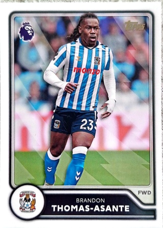 269 Brandon Thomas-Asante Coventry City Base Topps Premier League 2026/27