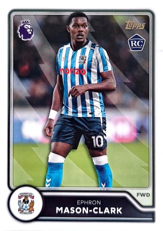 271 Ephron Mason-Clark RC Coventry City Base Topps Premier League 2026/27