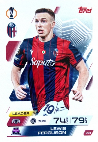 274 Lewis Ferguson Bologna Base Match Attax 2025/26
