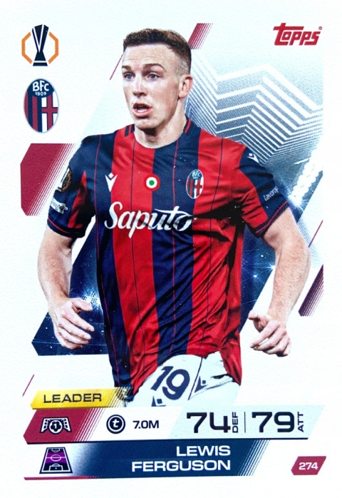 274 Lewis Ferguson Bologna Base Match Attax 2025/26