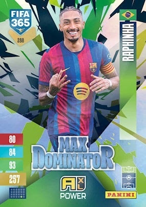 288 Raphinha FC Barcelona Max Dominator FIFA 365 2027
