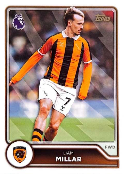 297 Liam Millar Hull City Base Topps Premier League 2026/27
