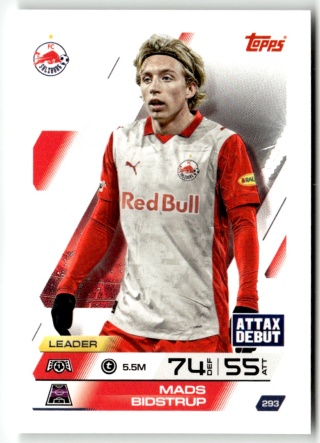 293 Mads Bidstrup FC Salzburg Base Match Attax 2025/26