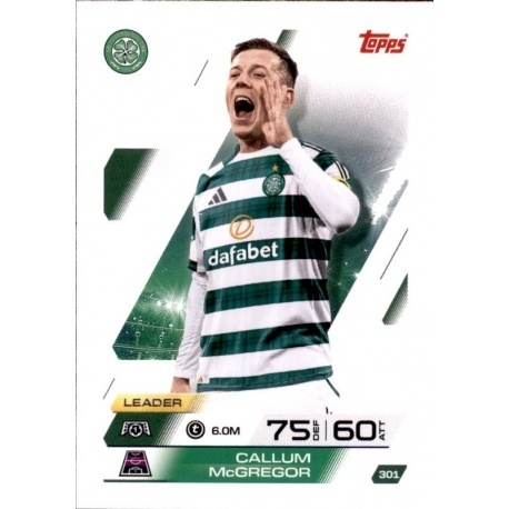 301 Callum McGregor Celtic Base Match Attax 2025/26