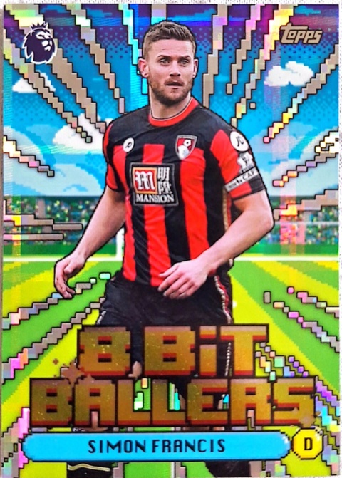 8B4 Simon Francis Bournemouth 8 Bit Ballers Topps Premier League 2026/27