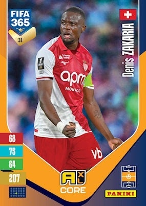 31 Denis Zakaria AS Monaco Base FIFA 365 2027