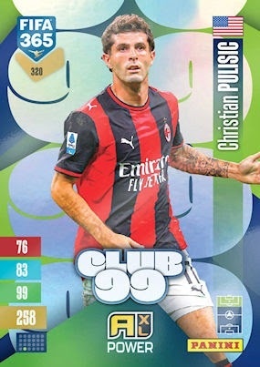 320 Christian Pulisic AC Milan Club 99 FIFA 365 2027
