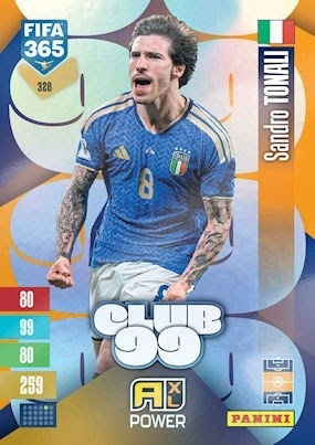 328 Sandro Tonali Italy Club 99 FIFA 365 2027