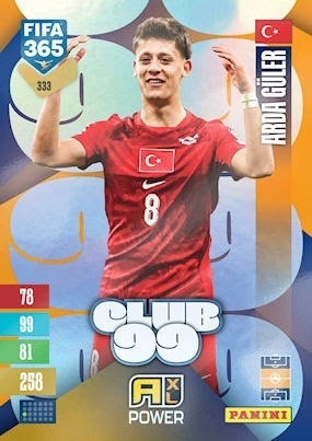 333 Arda Güler Turkiye Club 99 FIFA 365 2027