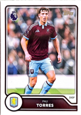 35 Pau Torres Aston Villa Base Topps Premier League 2026/27