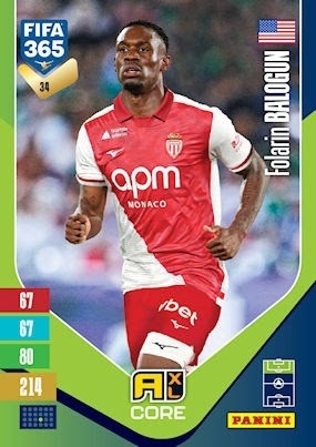 34 Folarin Balogun AS Monaco Base FIFA 365 2027