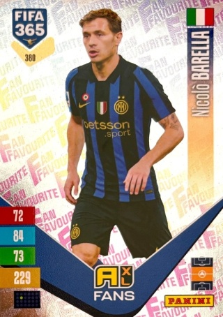 380 Nicolò Barella Inter Fan Favourite FIFA 365 2027