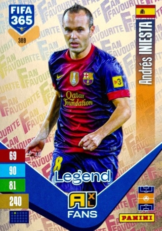 389 Andrés Iniesta FC Barcelona Fan Favourite FIFA 365 2027