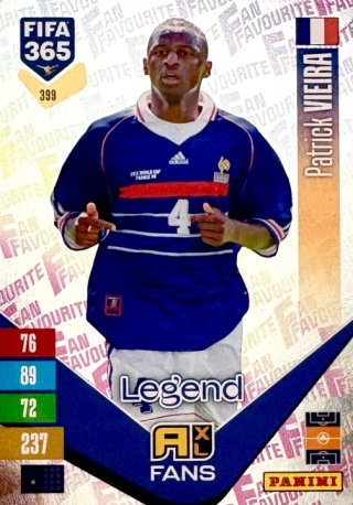 399 Patrick Vieira France Fan Favourite FIFA 365 2027