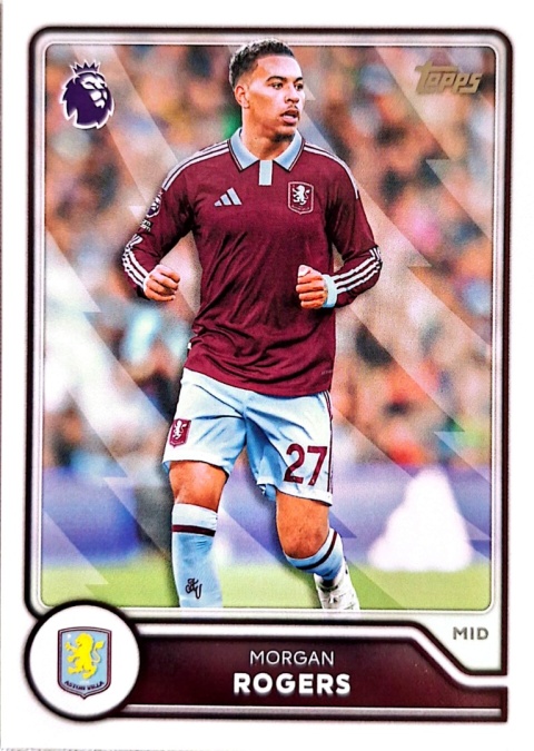 44 Morgan Rogers Aston Villa Base Topps Premier League 2026/27