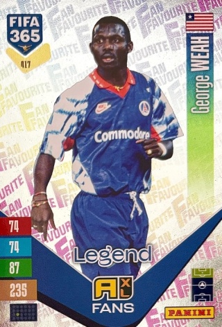 417 George Weah PSG Fan Favourite FIFA 365 2027