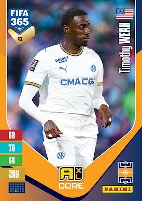 43 Timothy Weah Olympique de Marseille Base FIFA 365 2027