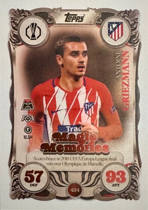 434 Antoine Griezmann Atlético Madryt Magic Memories Match Attax 2025/26